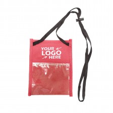 Non-woven Necklace Badge Holder with Transparent Window